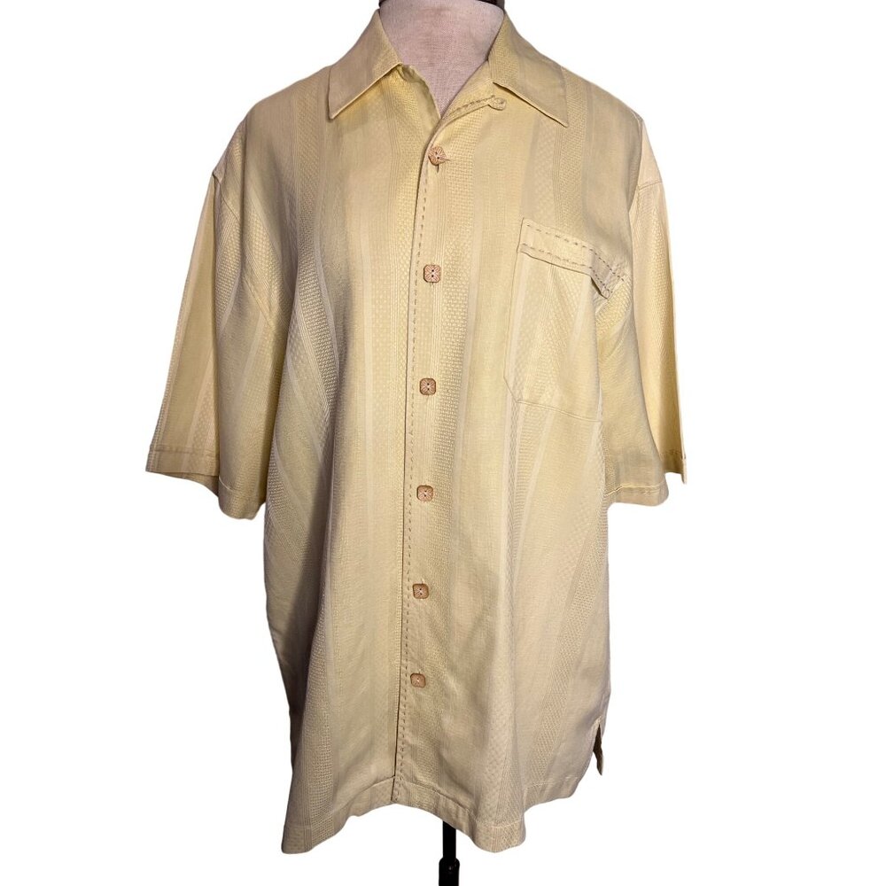 Jamaica Jaxx Authentic Island men’s shirt 100% silk comfort relax fit vacation H